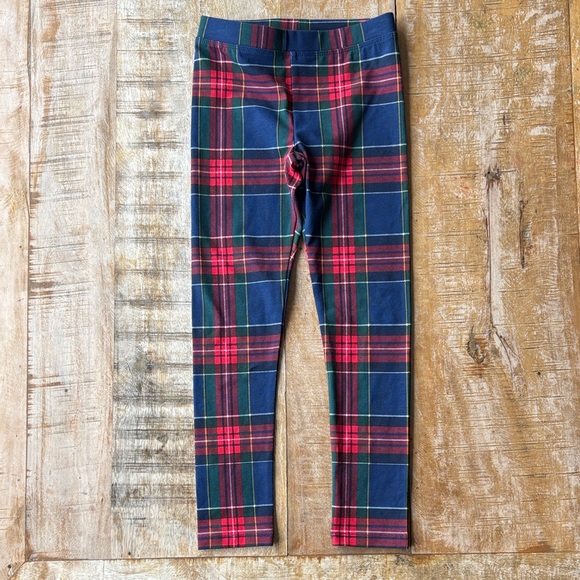 NWOT Crewcuts Plaid Leggings size 6-7yr - Picture 2 of 4